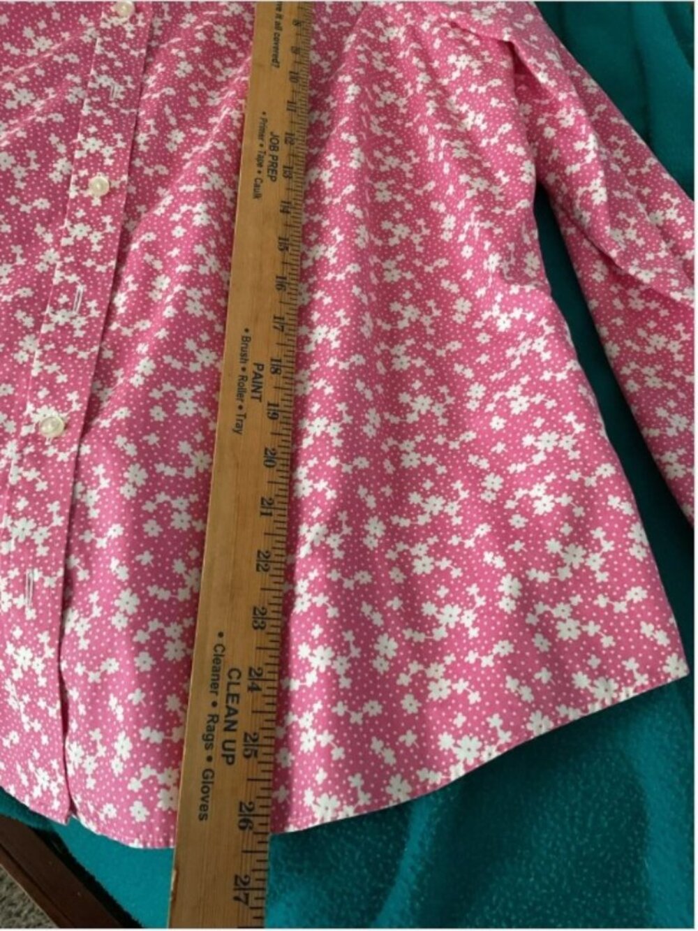 Lands’ End Floral Cotton Blouse Bundle — Size 14 - Pink & Purple, Like New - Picture 13 of 14